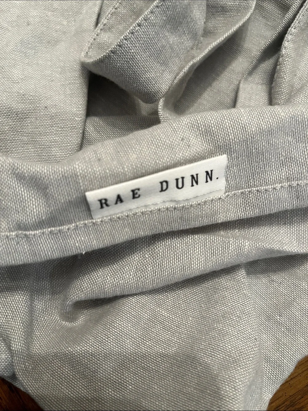 Rae Dunn Light Gray 'BAKE' Apron, new